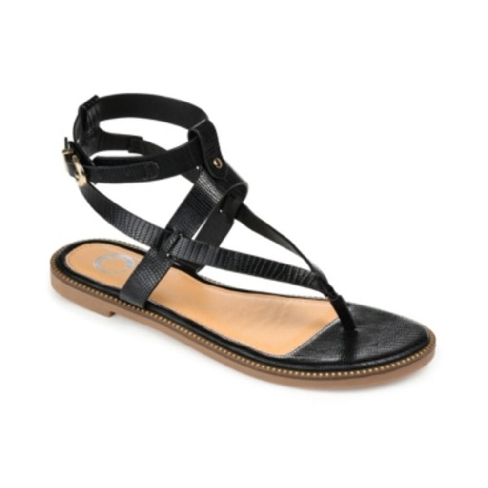 Journee Collection Women's Tangie Ankle Strap Flat Sandals